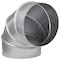 Imperial Mfg Imperial 10 in. D X 10 in. D Adjustable 90 deg Galvanized Steel Stove Pipe Elbow GV0308 - alternate 2